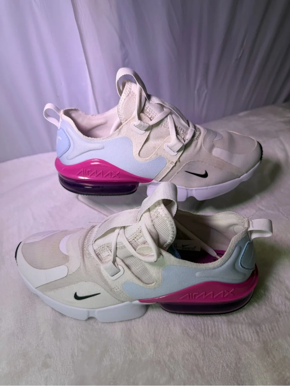 Nike Women’s Air Max White Blue Pink Sneakers